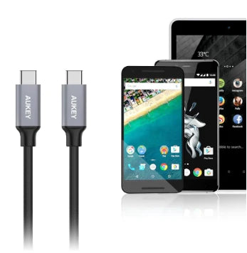 Aukey Braided Nylon USB 2.0 to C Cable (2M / 6.6Ft)