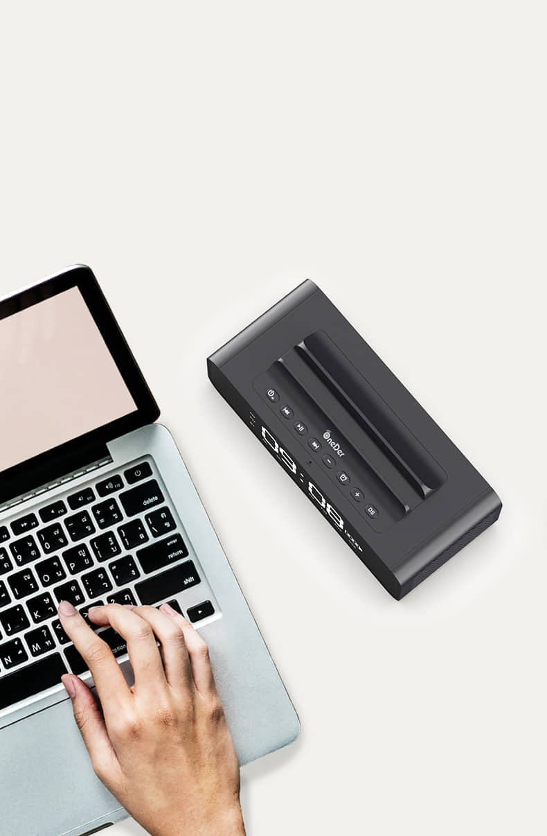 OneDer Portable LED Bluetooth Speaker