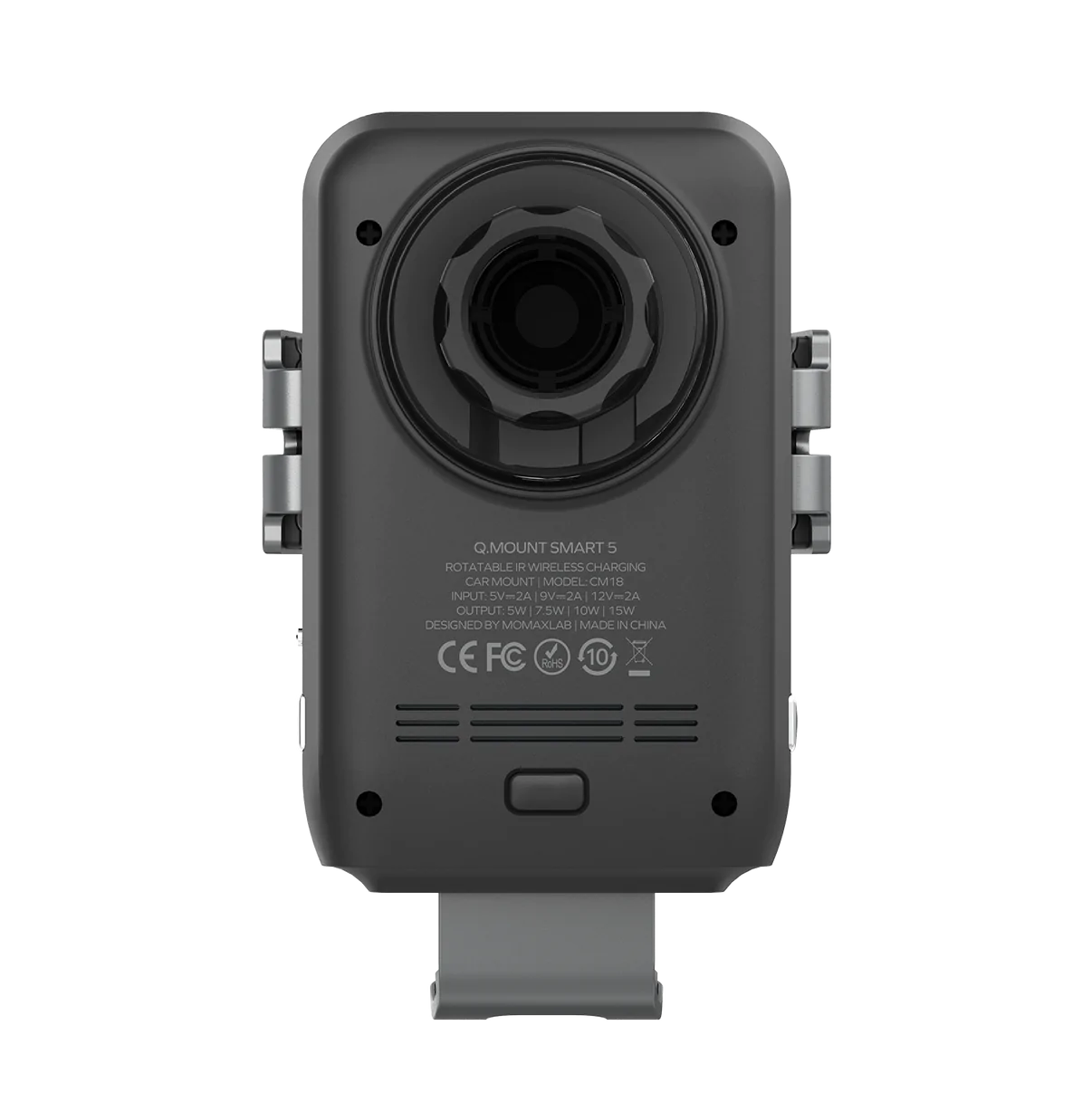 Momax Q.Mount Smart 5 : Rotatable IR wireless charging car mount