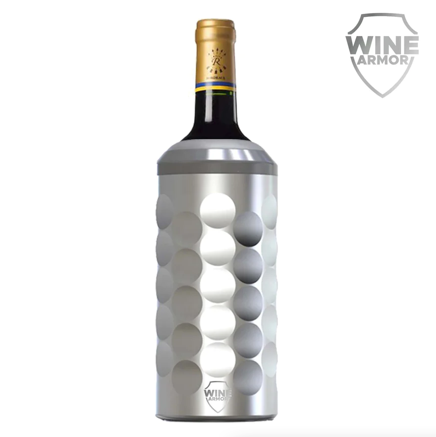 Wine Chiller Single Bottle With 2 Stainless Steel Wine Cup Iceless Cooler  insulated Keep Wine Cold up to 6 Hours Fits Most Wine Bottles Gift for Wine