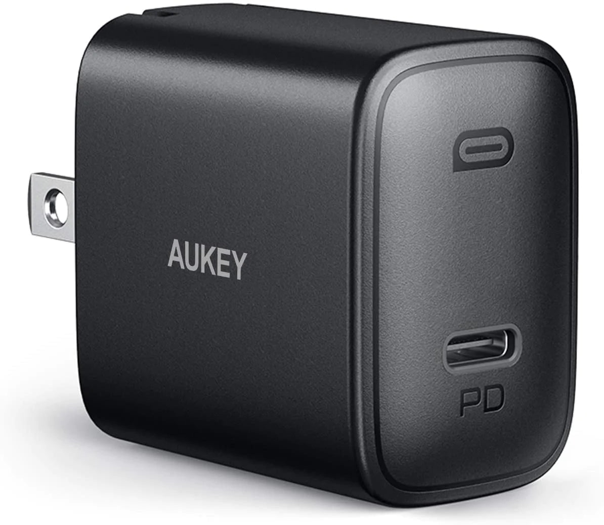 Aukey PA-F1S Fast Charger w/ USB-C to Lighting Cable (2M / 6.6Ft)