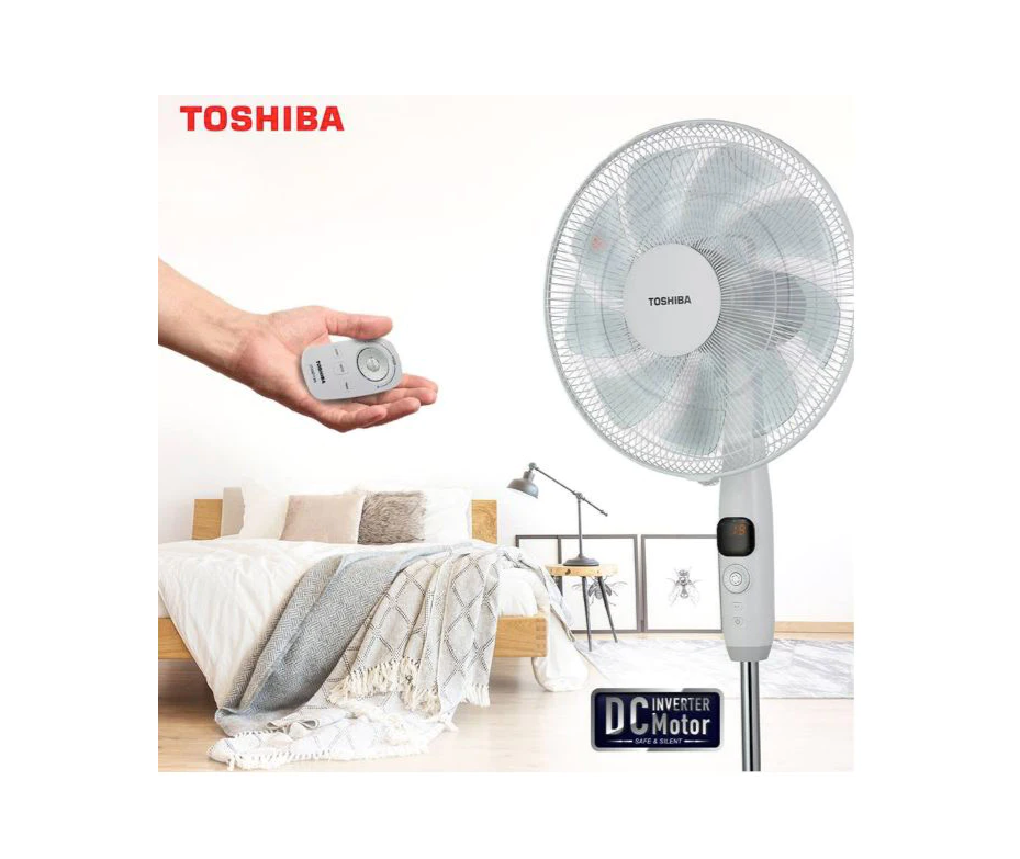 Toshiba Digital Stand Fan with Remote Control (Inverter Fan)