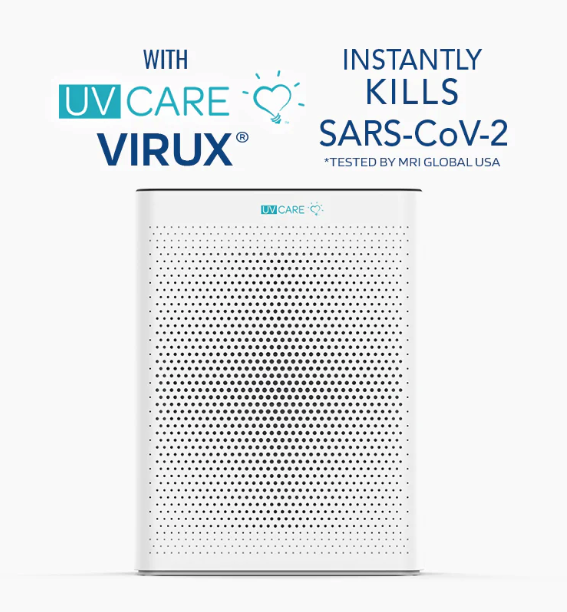 UV Care Clean Air Plasma 6-Stage Air Purifier With ViruX Patented Technology (Instantly Kills SARS-CoV-2)