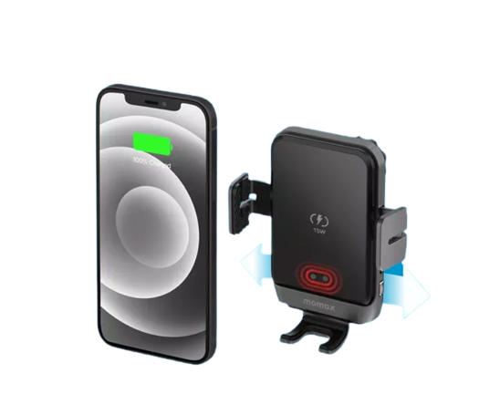 Momax Q.Mount Smart 5 : Rotatable IR wireless charging car mount