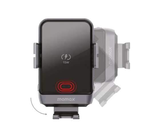 Momax Q.Mount Smart 5 : Rotatable IR wireless charging car mount